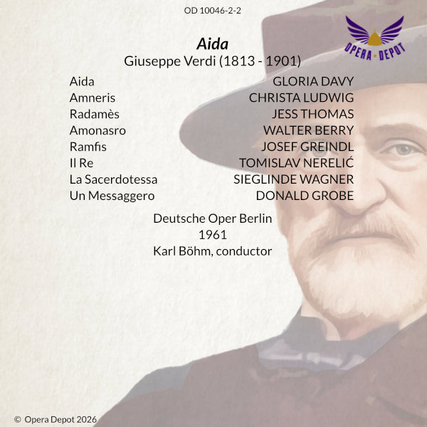 Verdi: Aida (In German) - Davy, Ludwig, Thomas, Berry, Greindl; Böhm. Berlin, 1961