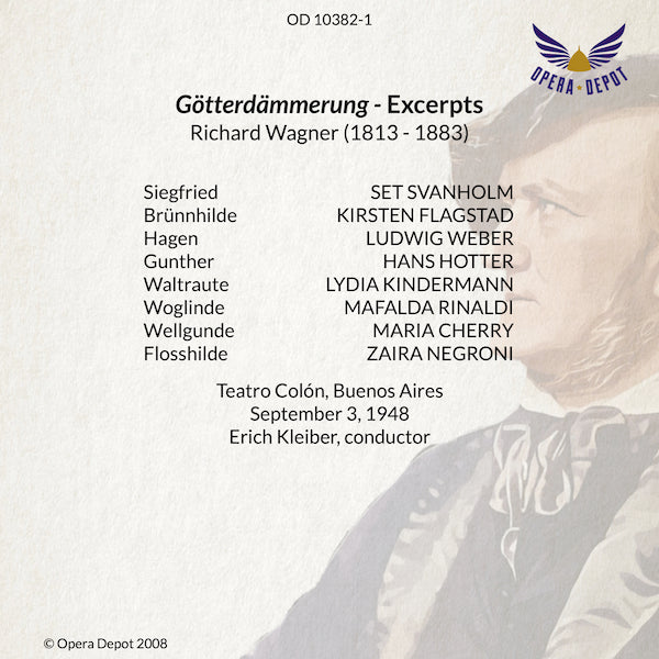 Wagner: Götterdämmerung (excerpts) - Flagstad, Svanholm, Weber, Kindermann; E. Kleiber.  Buenos Aires, 1948