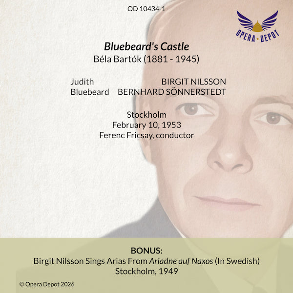 Bartok: Bluebeard's Castle (In German) - Nilsson, Sönnerstedt; Fricsay, Stockholm, 1953