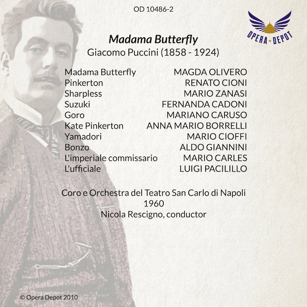 Puccini: Madama Butterfly - Olivero, Cioni, Zanasi; Rescigno. Napoli, 1960