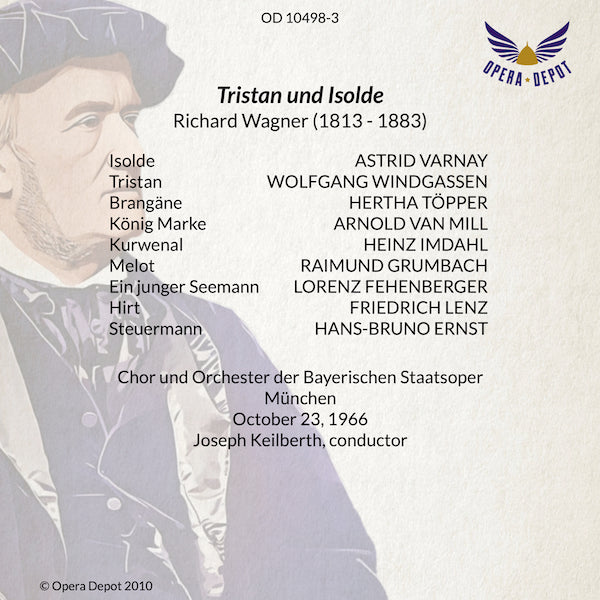 Wagner: Tristan und Isolde - Varnay, Windgassen, Töpper, Imdahl, Van Mill; Keilberth. München, 1966