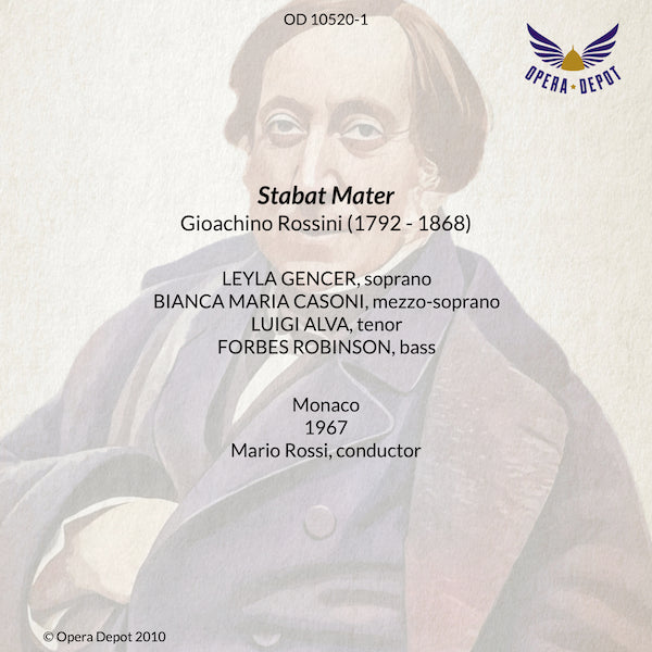 Rossini: Stabat Mater - Gencer, Casoni, Alva, Robinson; Rossi.  Monaco, 1967