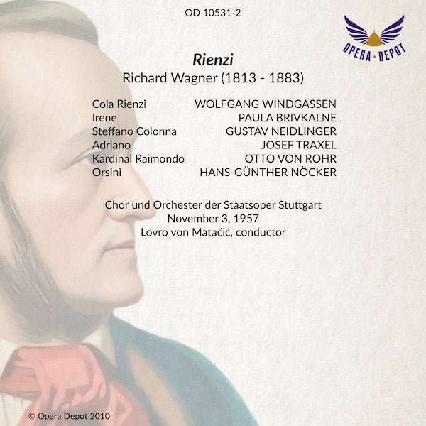Wagner: Rienzi - Windgassen, Brivkalne, Traxel, Neidlinger; Von Matacic. Stuttgart 1957