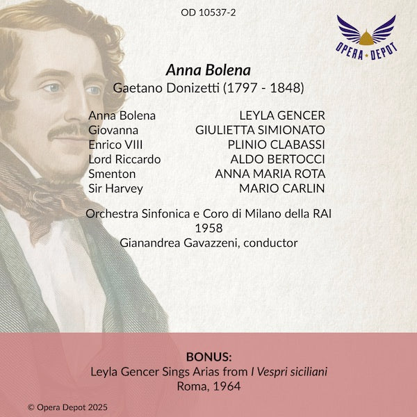 Donizetti: Anna Bolena - Gencer, Simionato, Bertocci, Clabassi; Gavazzeni. Milano, 1958