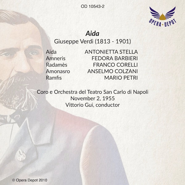 Verdi: Aida - Stella, Corelli, Barbieri, Colzani, Petri; Gui. Napoli, 1955