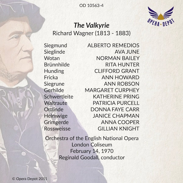Wagner: Die Walküre (In English) - Hunter, June, Bailey, Remedios, Howard, Grant; Goodall.  ENO, 1970