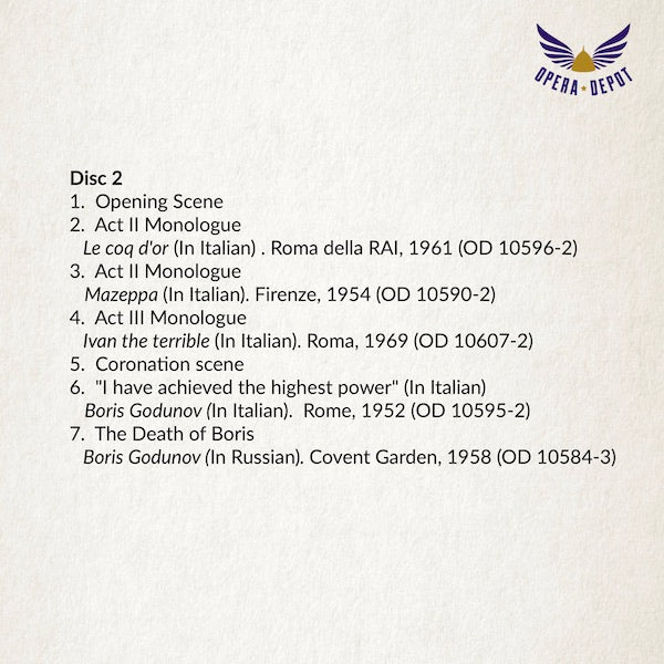 Compilation: Boris Christoff - Arias and Excerpts from Norma, Nabucco, Don Carlo, Fidelio and more!