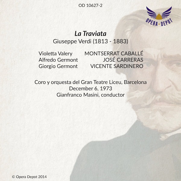 Verdi: La Traviata - Caballé, Carreras, Sardinero; Masini.  Barcelona, 1973