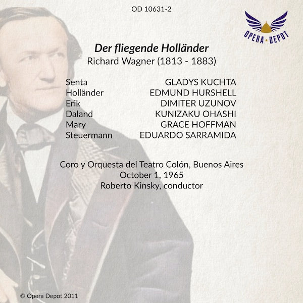 Wagner: Der fliegende Holländer - Hurshell, Kuchta, Uzunov, Ohashi, Hoffman; Kinsky. Buenos Aires, 1965