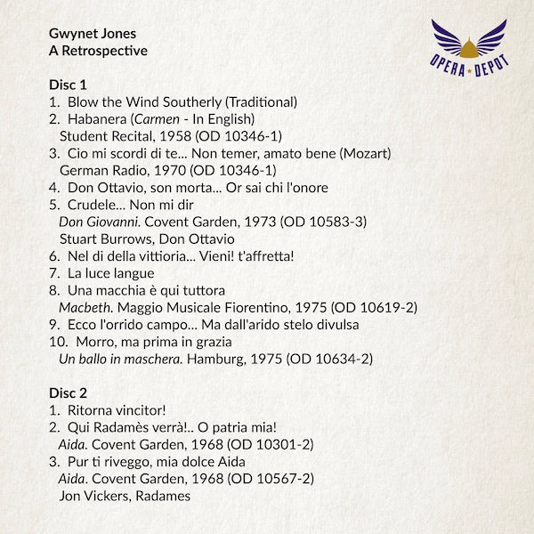 Compilation: Gwyneth Jones - Excerpts from The Ring, Der fliegende Holländer and more