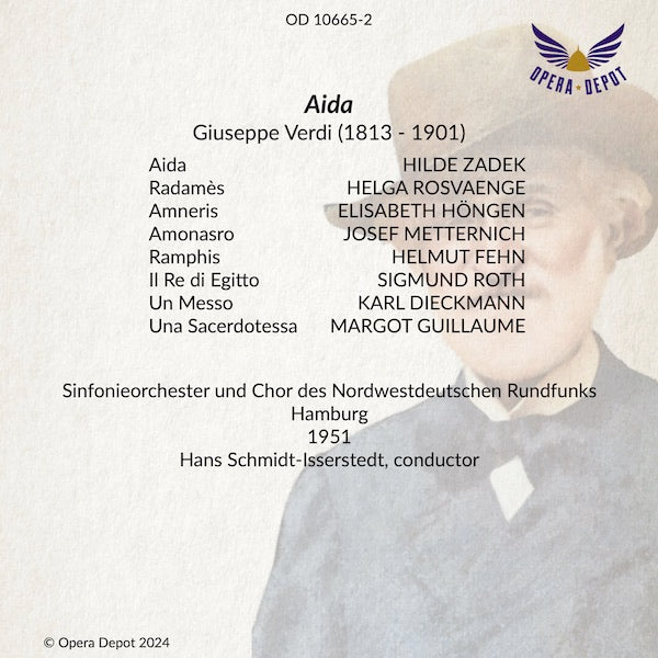 Verdi: Aida (In German) - Zadek, Höngen, Rosvaenge, Metternich, Schmidt-Isserstedt.  Hamburg, 1951