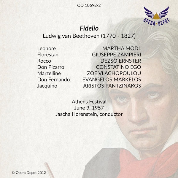 Beethoven: Fidelio - Mödl, G. Zampieri, Ernster, Ego; Horenstein.  Athens, 1957