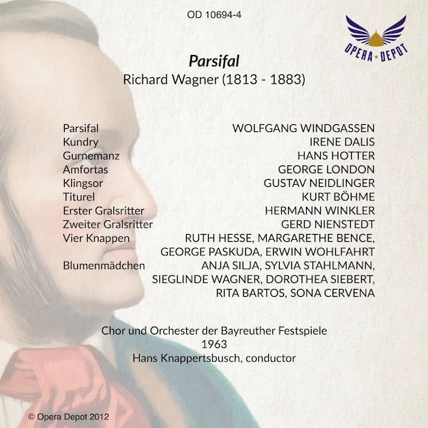 Wagner: Parsifal - Windagssen, Dalis, London, Hotter, Böhme; Knapperstbusch.  Bayreuth, 1963