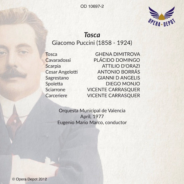 Puccini: Tosca - Dimitrova, Domingo, D'Orazi.  Valencia, 1977