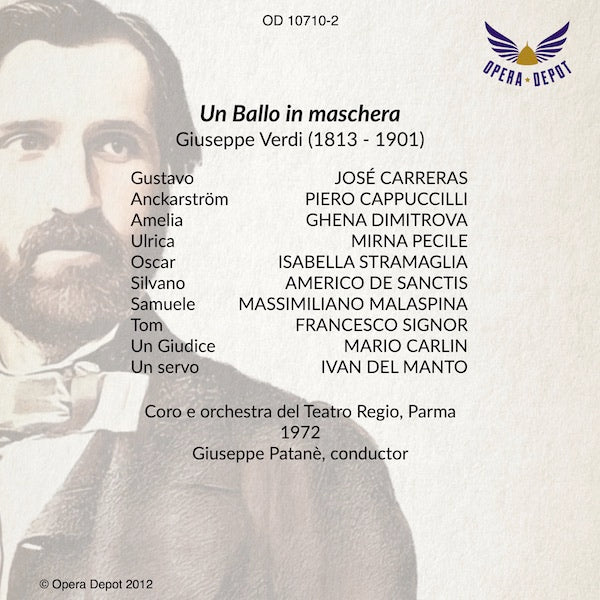 Verdi: Un Ballo in maschera - Carreras, Dimitrova, Cappuccilli, Pecile; Patanè.  Parma, 1972