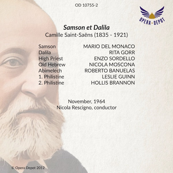 Saint-Saëns: Samson et Dalila - Del Monaco, Gorr, Sordello; Rescigno. 1964