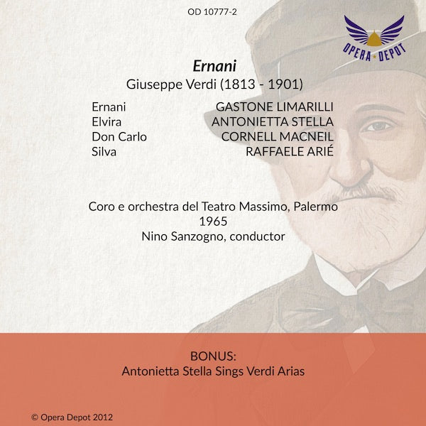 Verdi: Ernani - Stella, Limarilli, MacNeil, Arié; Sanzogno.  Palermo, 1965