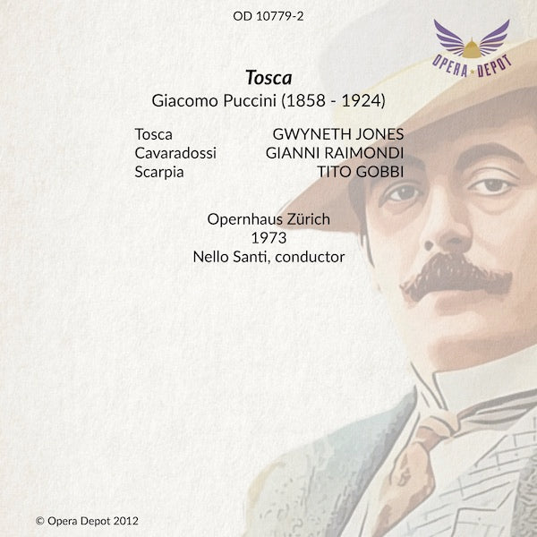 Puccini: Tosca - Jones, Raimondi, Gobbi; Santi.  Zürich, 1973