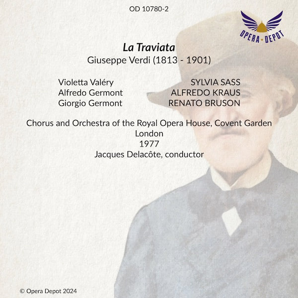 Verdi: La Traviata - Sass, Kraus, Bruson; Delacote.  London, 1977