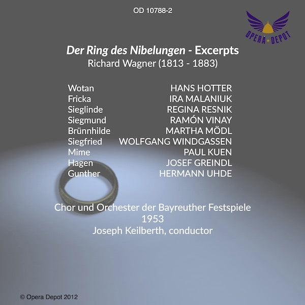 Wagner: Der Ring des Nibelungen EXCERPTS - Mödl, Windgassen, Hotter, Resnik, Vinay, Greindl; Keilberth.  Bayreuth, 1953