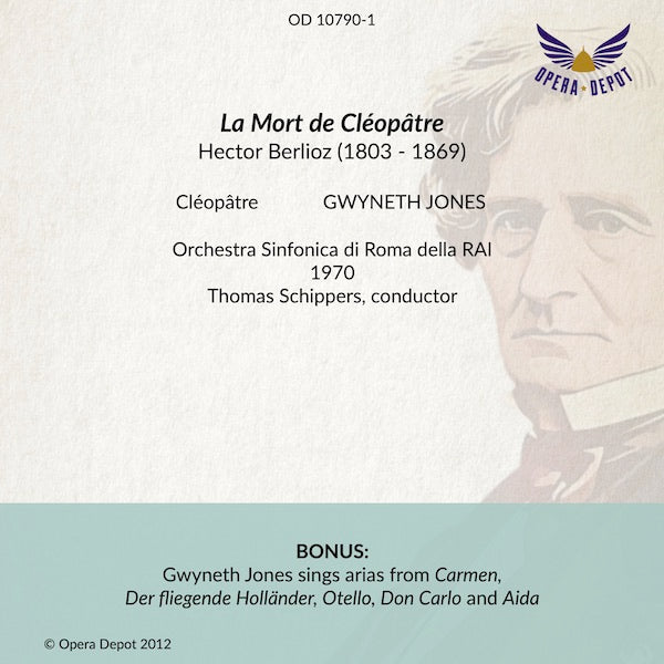 Berlioz: La Mort de Cléopâtre - Gwyneth Jones; Schippers.  Rome, 1972