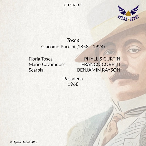 Puccini: Tosca - Curtin, Corelli, Rayson.  Pasadena, 1968