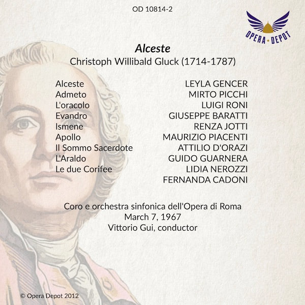 Gluck: Alceste - Gencer, Picchi, Roni; Gui.  Roma, 1967