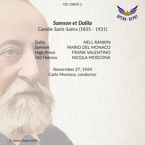 Saint-Saëns: Samson et Dalila - Del Monaco, Rankin, Valentino, Moscana; Moresco.  1964