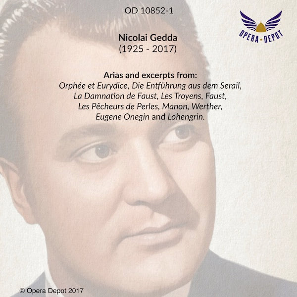 Compilation: Nicolai Gedda - Arias and excerpts from Orphée et Eurydice, Entführung, Manon and more!