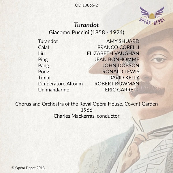 Puccini: Turandot - Shuard, Corelli, Vaughan, Kelly; Mackerras.  London, 1966