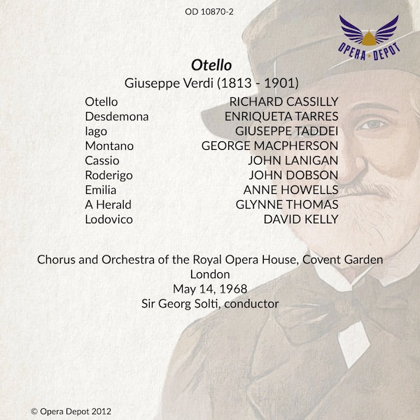 Verdi: Otello - Cassilly, Taddei, Tarres; Solti.  London, 1969