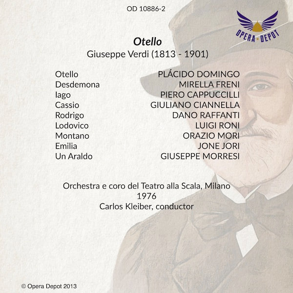 Verdi: Otello - Domingo, Freni, Cappuccilli; Kleiber.  Milano, 1976