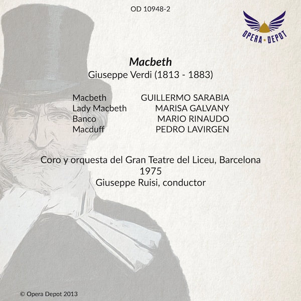 Verdi: Macbeth - Sarabia, Galvany, Rinaudo, Lavirgen; Ruisi.  Barcelona, 1975