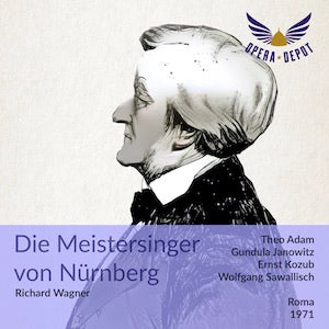Wagner: Die Meistersinger von Nürnberg - Adam, Janowitz, Kozub, Fassbaender, Crass; Sawallisch.  Roma, 1971