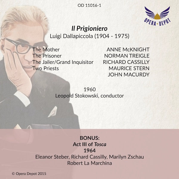 Dallapiccola: Il Prigioniero (In English) - Treigle, Cassilly, McNight, Stern, Macurdy; Stokowski. 1960