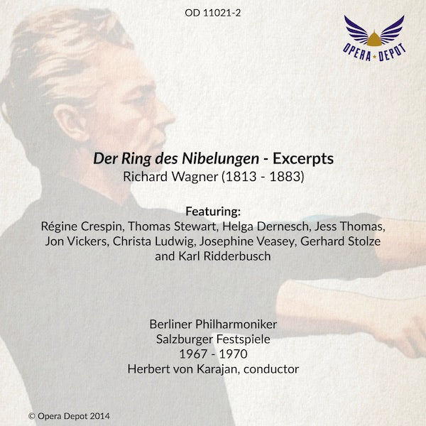 Wagner: Der Ring des Nibelungen (EXCERPTS) - Crespin, Stewart, Dernesch, Fischer-Dieskau; Karajan.  Salzburg, 1967-1970