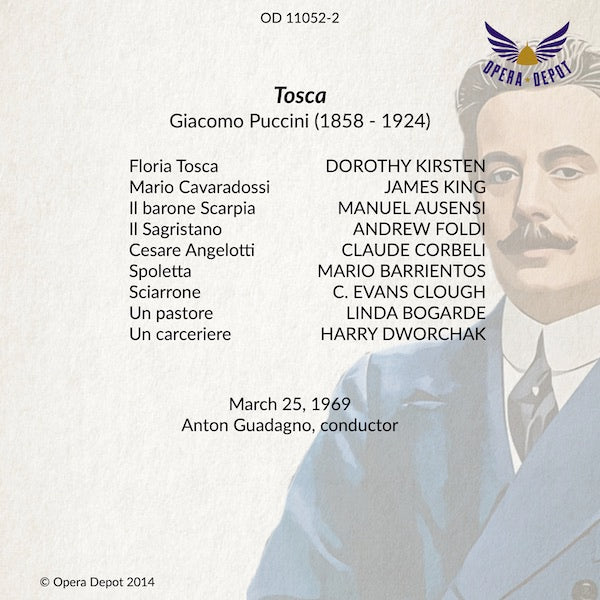 Puccini: Tosca - Kirsten, King, Ausensi; Guadagno.  1969