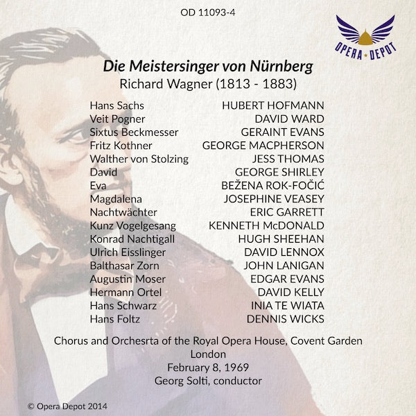Wagner: Die Meistersinger von Nürnberg - Thomas, Hoffmann, Evans, Shirley; Solti. London 1969
