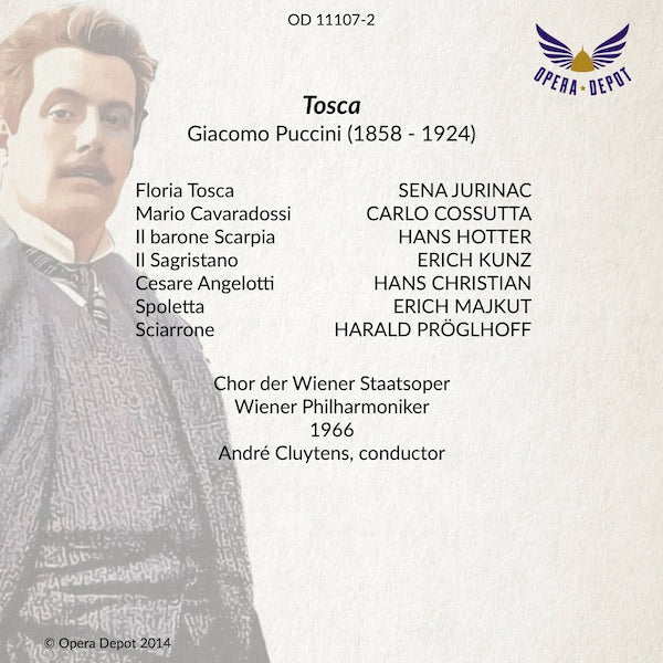 Puccini: Tosca - Jurinac, Cossutta, Hotter; Cluytens. Wien, 1966