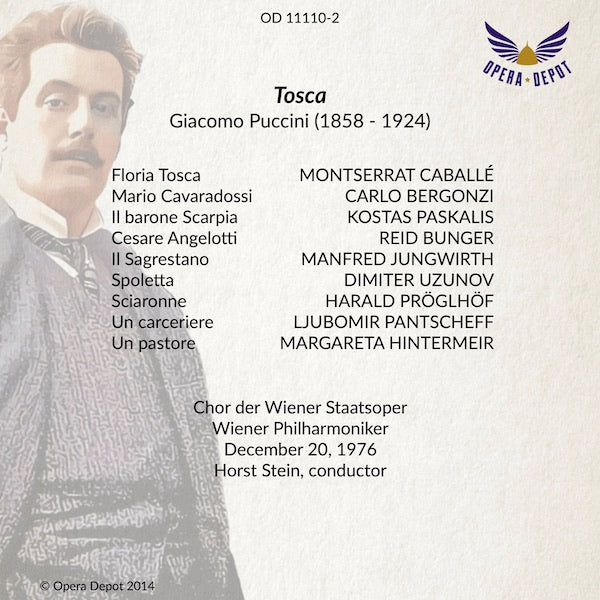 Puccini: Tosca - Caballé, Bergonzi, Paskalis; Stein. Wien, 1976