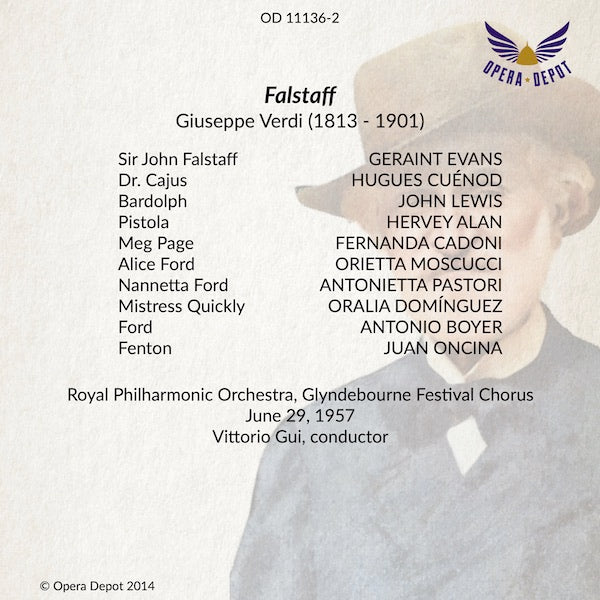Verdi: Falstaff - Evans, Moscucci, Dominguez; Gui. Glyndebourne, 1957