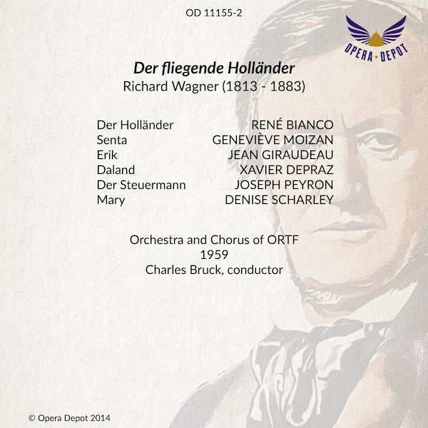 Wagner: Der fliegende Holländer (In French) - Bianco, Moizan, Giraudeau, Depraz; Bruck. ORTF, 1958