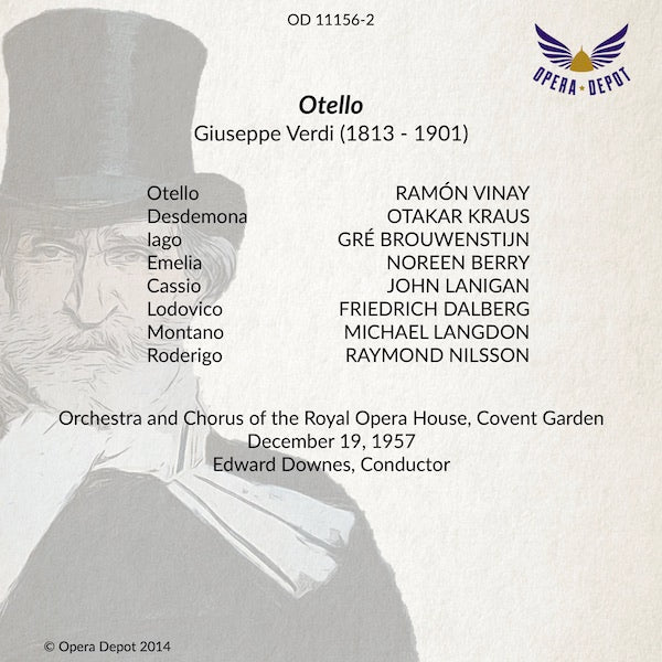 Verdi: Otello - Vinay, O. Kraus, Brouwenstijn; Downes. London, 1957