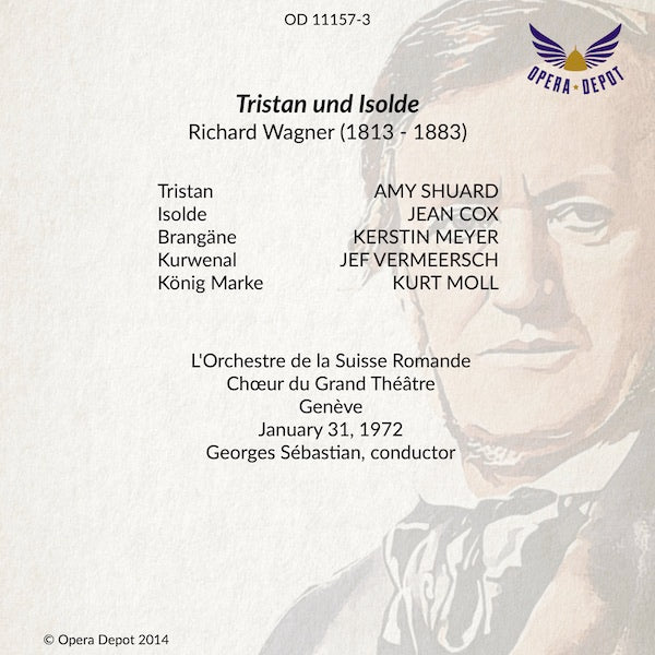 Wagner: Tristan und Isolde - Shuard, Cox, Meyer, Vermeersch, Moll; Sébastian. Genève, 1972