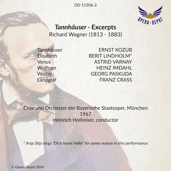 Wagner: Tannhäuser (Excerpts) - Kozub, Silja, Varnay; Hollreiser. München, 1967