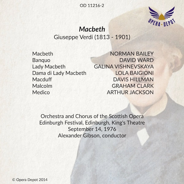 Verdi: Macbeth - Bailey, Vishnevskaya, Ward, Clark; Gibson. Edinburgh, 1976