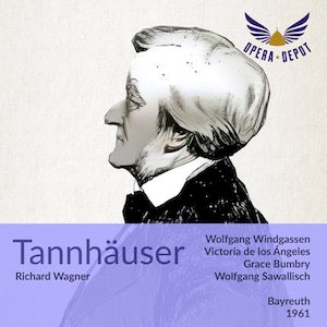 Wagner: Tannhäuser - Windgassen, de los Ángeles, Bumbry; Sawallisch. Bayreuth, 1961