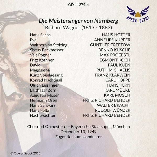 Wagner: Die Meistersinger von Nürnberg - Hotter, Treptow, Kupper; Jochum. München, 1949