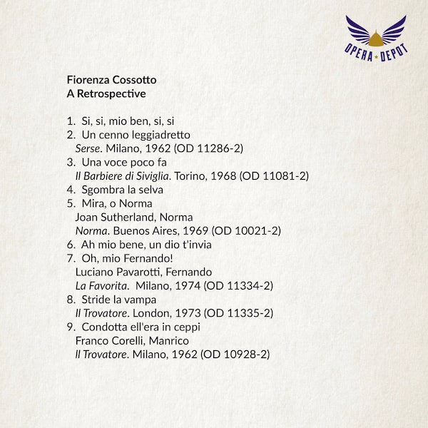 Compilation: Fiorenza Cossotto - Arias from Serse, Hänsel und Gretel, Aida, Il Trovatore, Barbiere, Don Carlo and more!