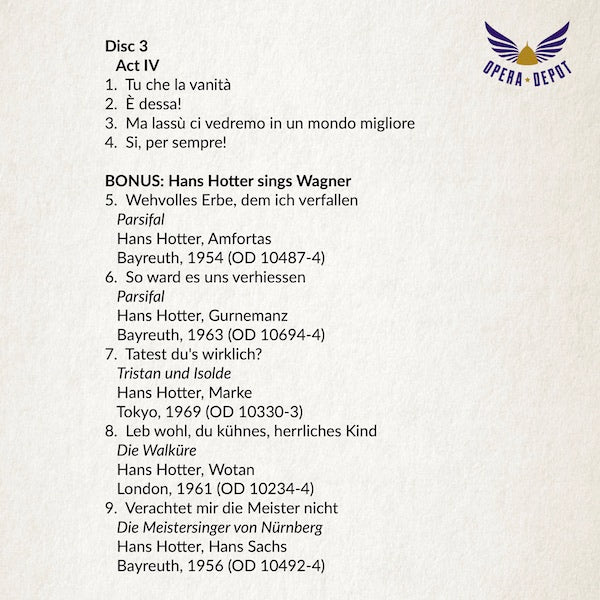 Verdi: Don Carlo - Tarres, Labò, Veasey, Paskalis, Talvela, Hotter; Ötvös. Frankfurt, 1971